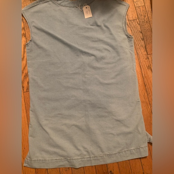 NWT Vintage Gap Banana republic light blue Denim Dress womens large - Picture 3 of 11